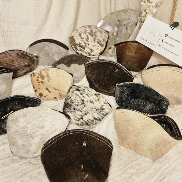 100% cowskin purse for coins handmade! - Picture 8 of 12